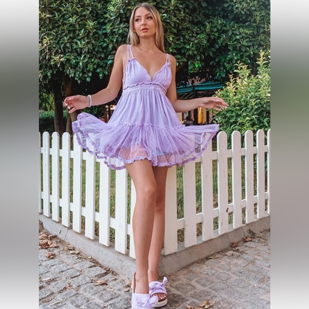 Gorgeous ruffle mini dress